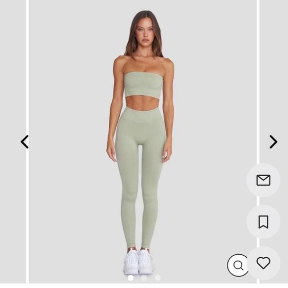 CSB Isabelle Mathers bandaeu and leggings pistachio Medium - Picture 1 of 3